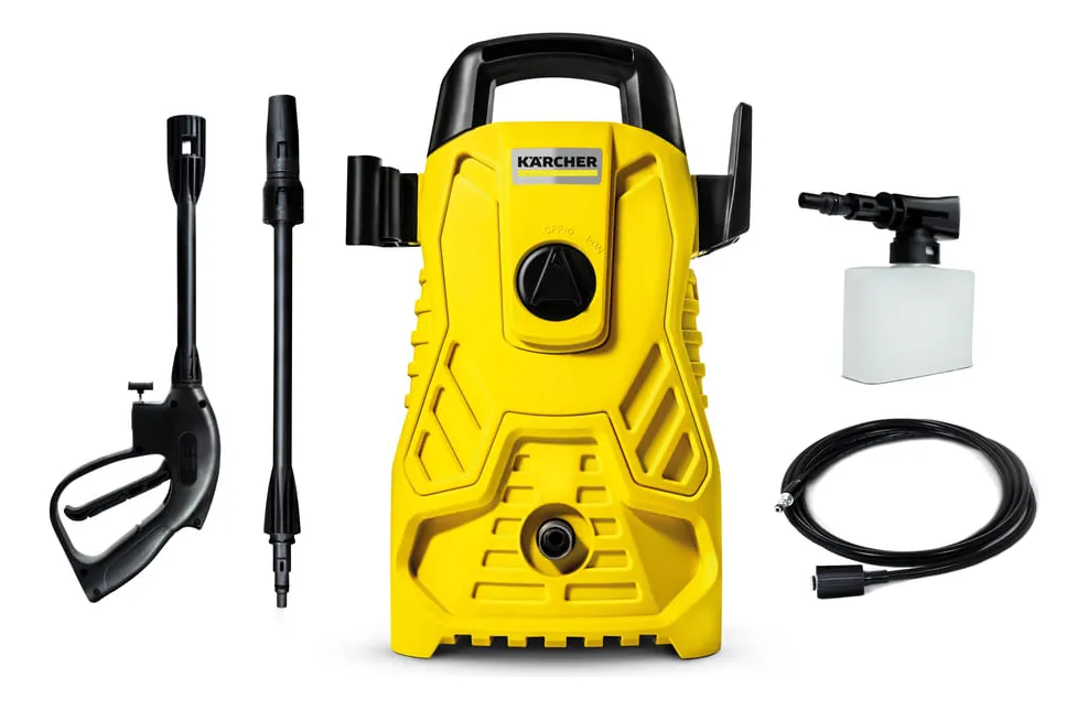 Lavadora de Alta pressão Kärcher Compacta 1500 PSI/Libras 1400W 300L/h com Aplicador de Detergente e Lança Regulável 127v